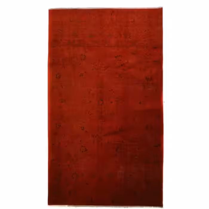 فرش دستبافت رنگ شده شش متری مدل وینتیج کد 4101202