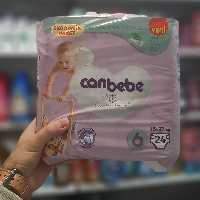 پوشک جان به به سایز شش 24 تایی محصول ترکیه canbebe