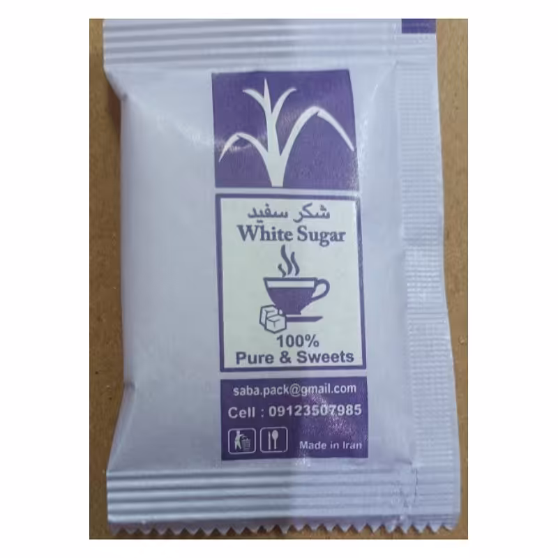 شکر تکنفره بسته بندی کاغذی 10 گرم  (در کارتن های 500عددی)