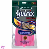 دستکش خانگی ساق بلند گلریز سایز متوسط