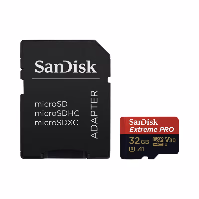 کارت حافظه سن دیسک A1 Sandisk Extreme pro micro SDHC UHS-1 card with adapter 32G 100mb/s