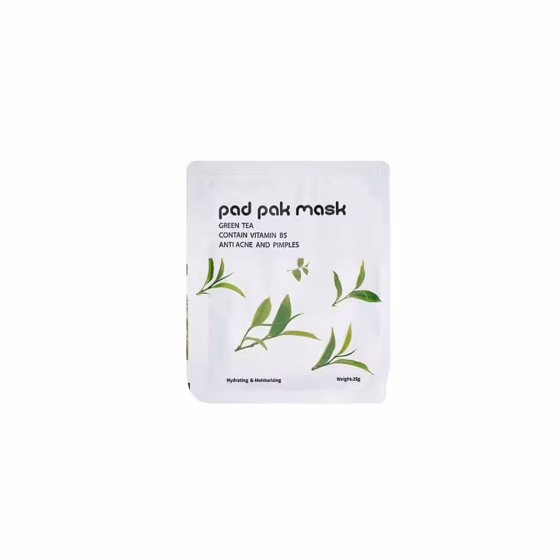 ماسک صورت ورقه ای مدل چای سبز پد پاک 20 گرم