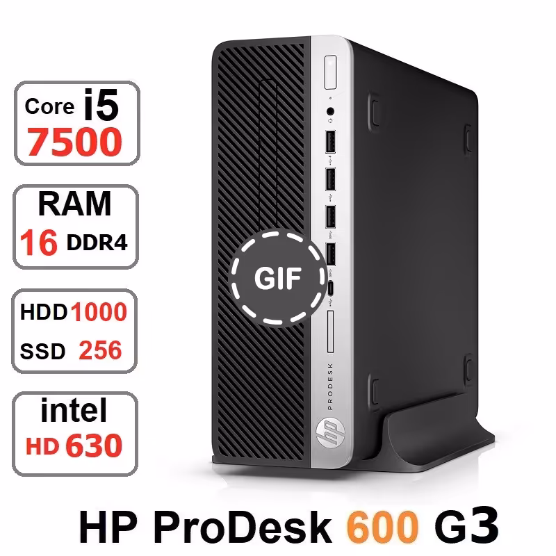 مینی کیس HP ProDesk 600 G3 SFF Core i5-7500 رم 16 گیگ