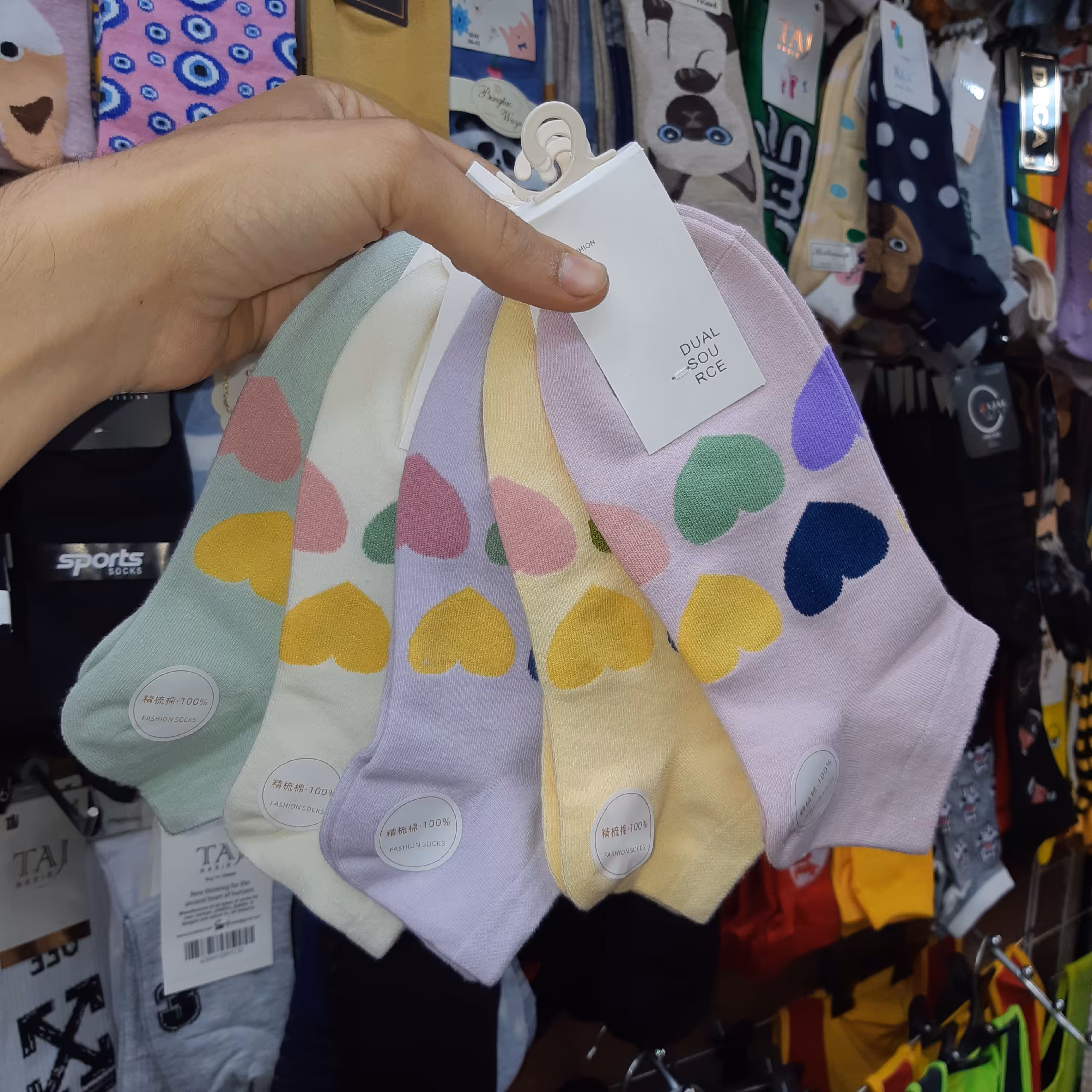 جوراب کتان بزرگسال وارداتی سایز 35 الی 41