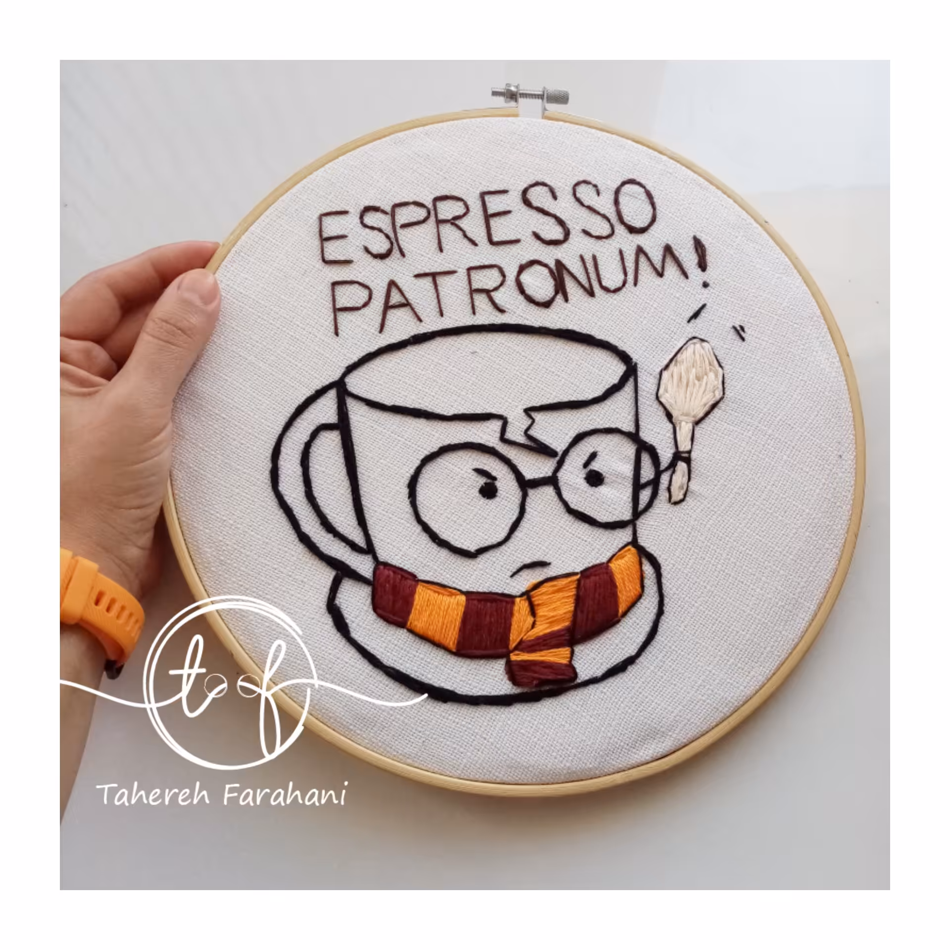 قاب گلدوزی طرح هری پاتر