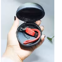 کیف نگهدارنده کابل هندزفری و لوازم جانبی و شارژر شخصی مدل همبرگری ضدآب کیف همراه اکسسوری 