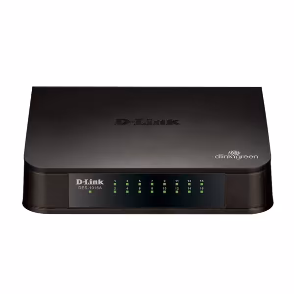 سوییچ دسکتاپ 16 پورت گیگابیتی دی-لینک مدل DES 1016A