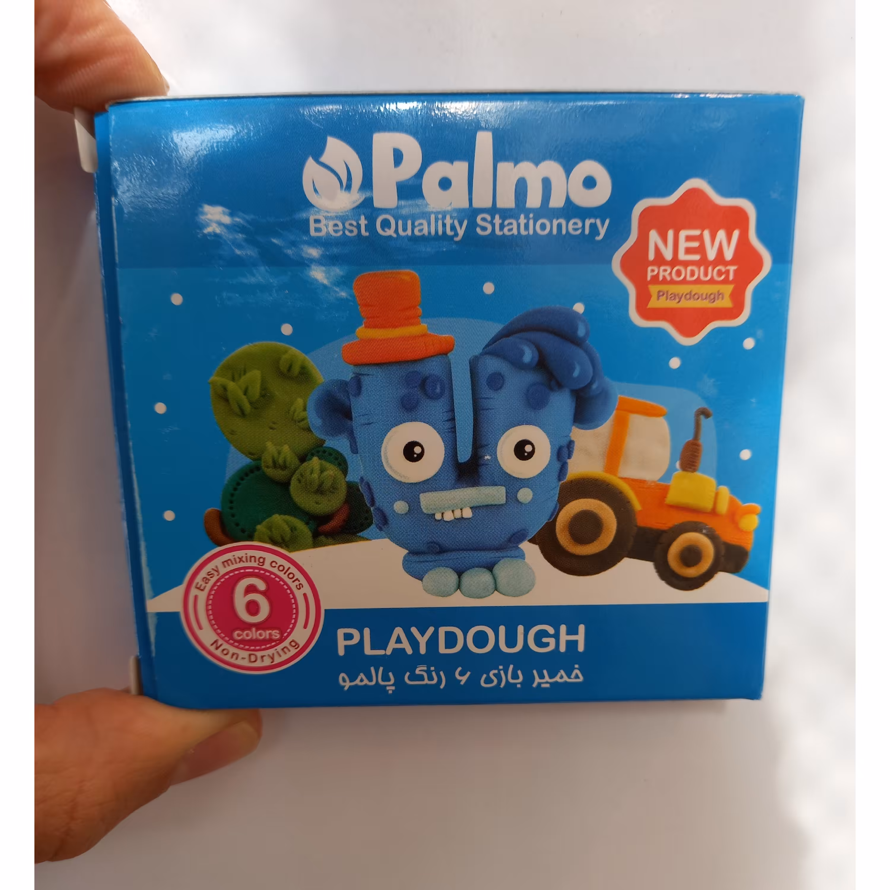 خمیر   بازی   پالمو   مدل   6   رنگ  مقوایی 