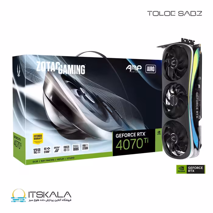 قیمت و خرید کارت گرافیک زوتک مدل GAMING GeForce RTX 4070 Ti Trinity | ITSKALA