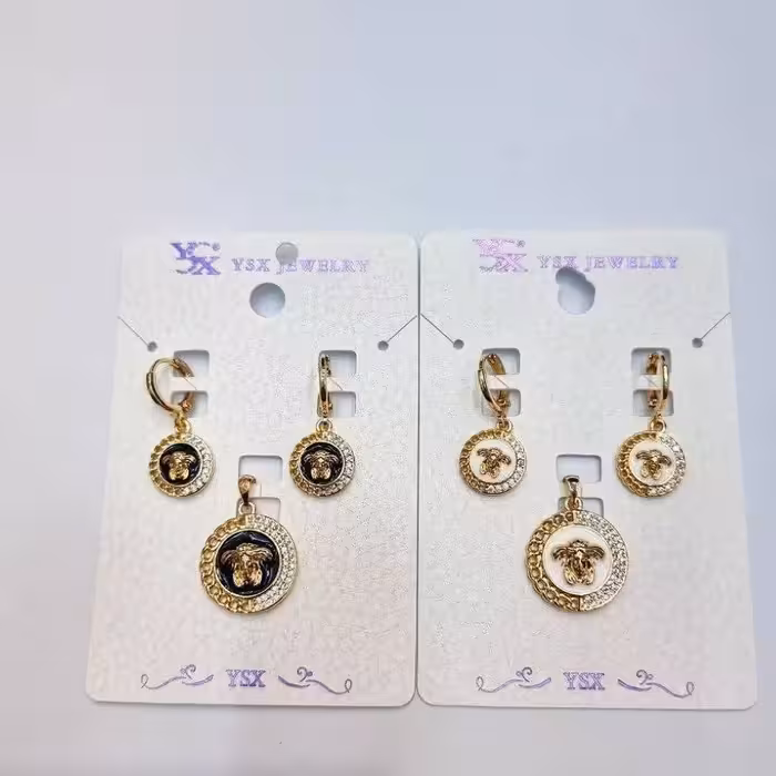 نیمست کد12187طرح جواهر.برند محبوب ysx.با آبکاری طلا.ضد حساسیت.رنگ ثابت