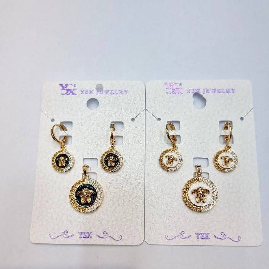 نیمست کد12187طرح جواهر.برند محبوب ysx.با آبکاری طلا.ضد حساسیت.رنگ ثابت