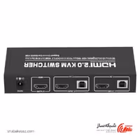 قیمت و خرید کی وی ام سوئیچ HDMI تی سی تی TCT Kvm ksw-21u با 2 پورت USB - شبکه ساز