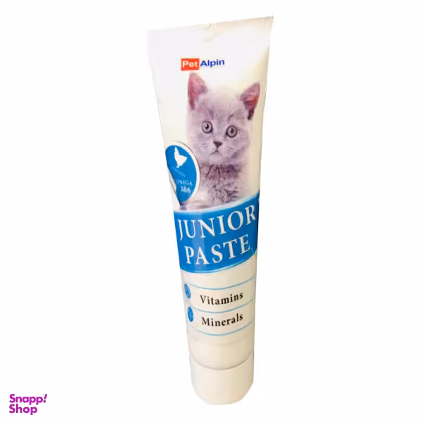 خمیر مولتی ویتامین گربه پت آلپین مدل Junior وزن 110 گرم
