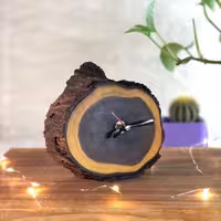 ساعت رومیزی چوبی