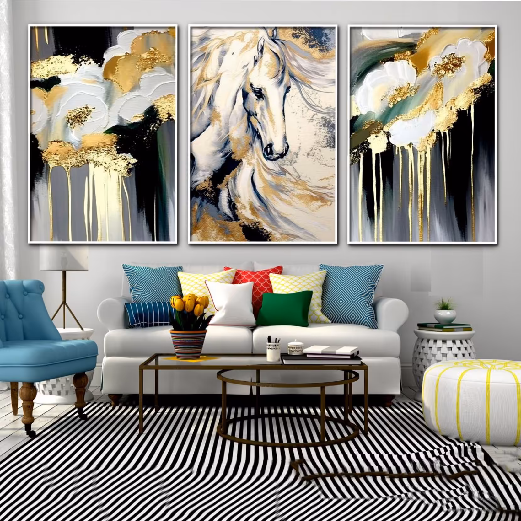 تابلو دکوراتیو 3تیکه کد 880