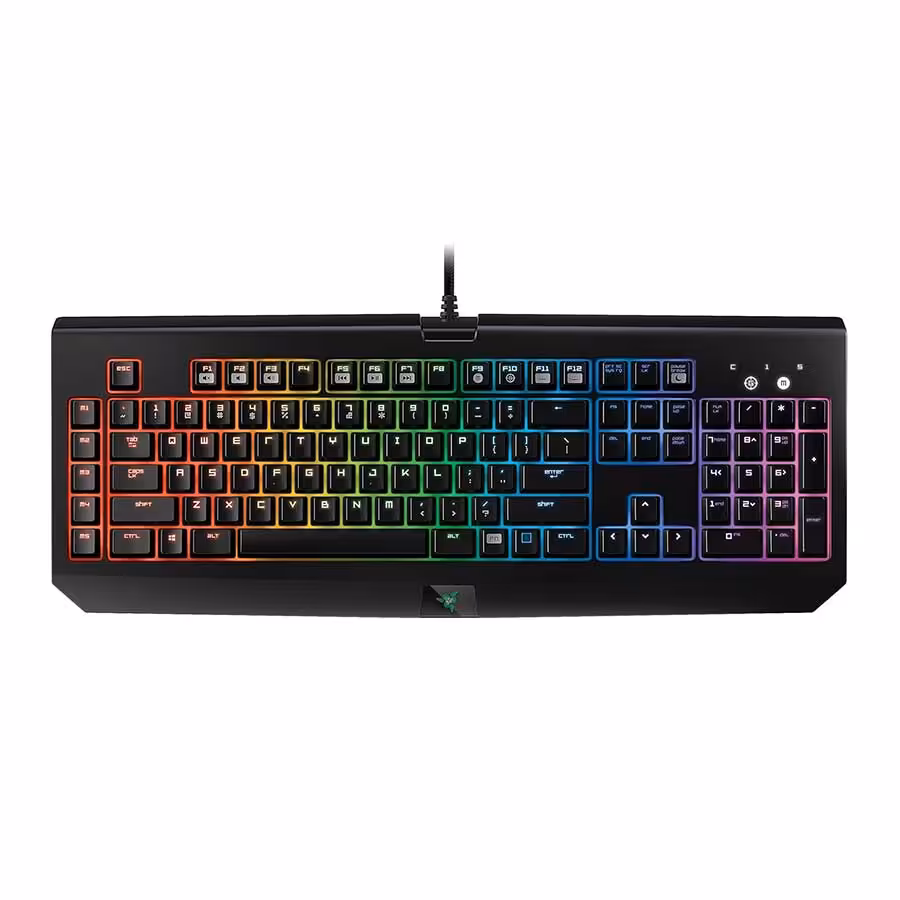 قیمت و خرید کیبورد گیمینگ باسیم ریزر مدل BlackWidow Chroma Green Switch | یاس ارتباط