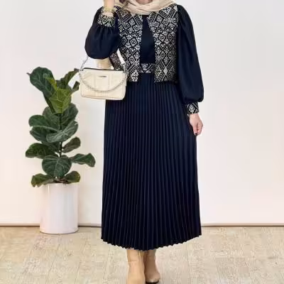 سه تیکه پیراهن و جلیقه و کمربند ارسال رایگان