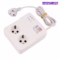 محافظ برق با استاندارد یخچال و فریزر 2 خانه ارت دار ساکو با ابل 1.6 متری