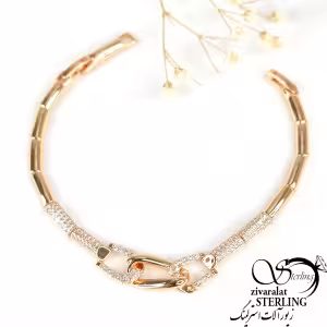 دستبند طرح کارتیه نگین دار برند ژوپینگ