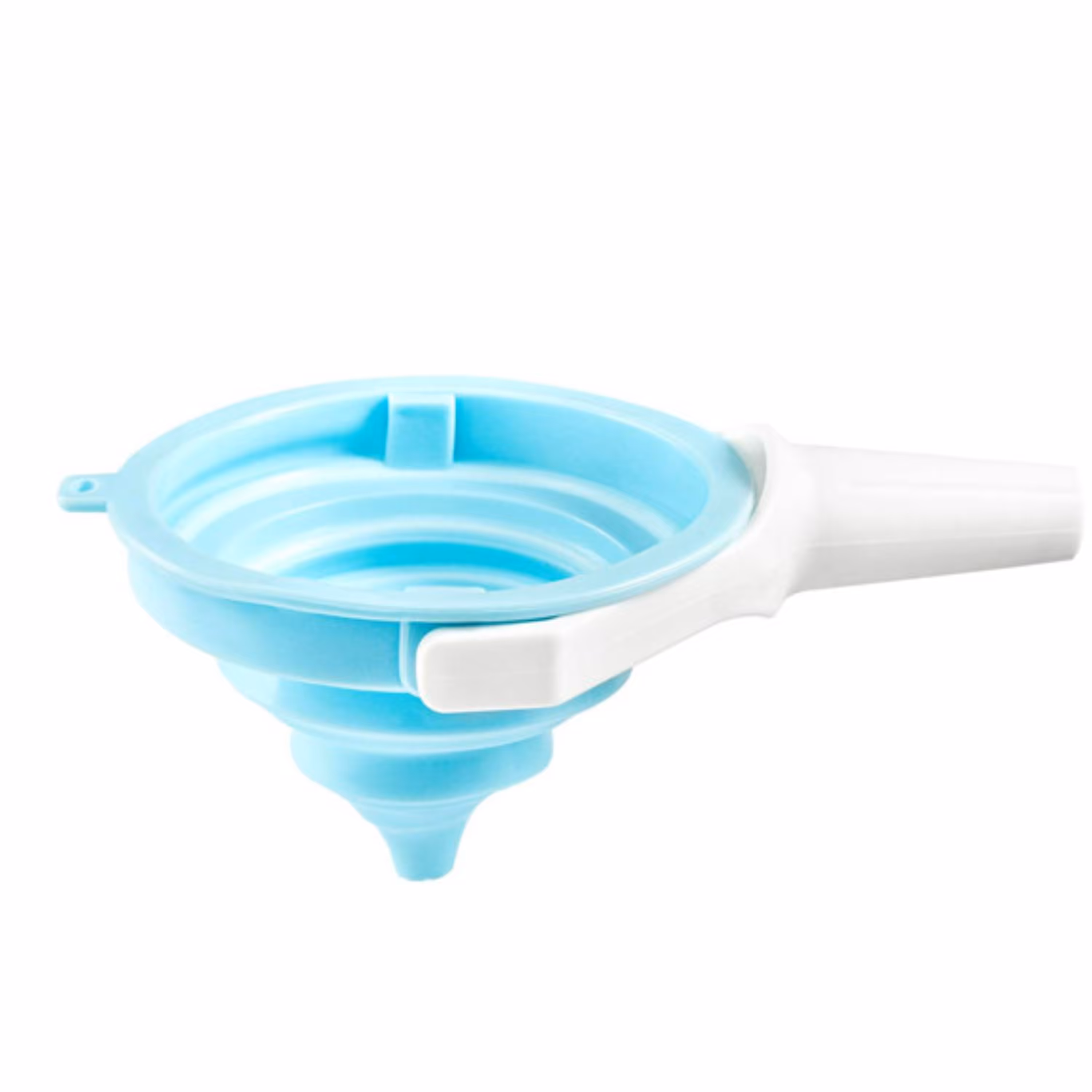 قیف سیلیکونی تاشو لالان رنگ آبی 