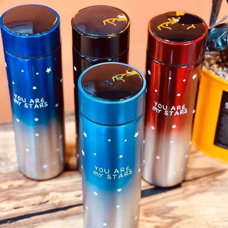 فلاسک دماسنج دار طرح ستاره حجم 500 میل