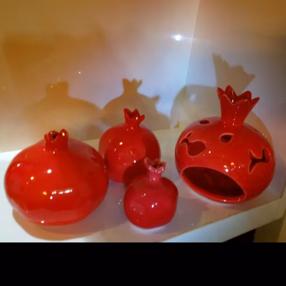 انارهای سفالی در سه سایز