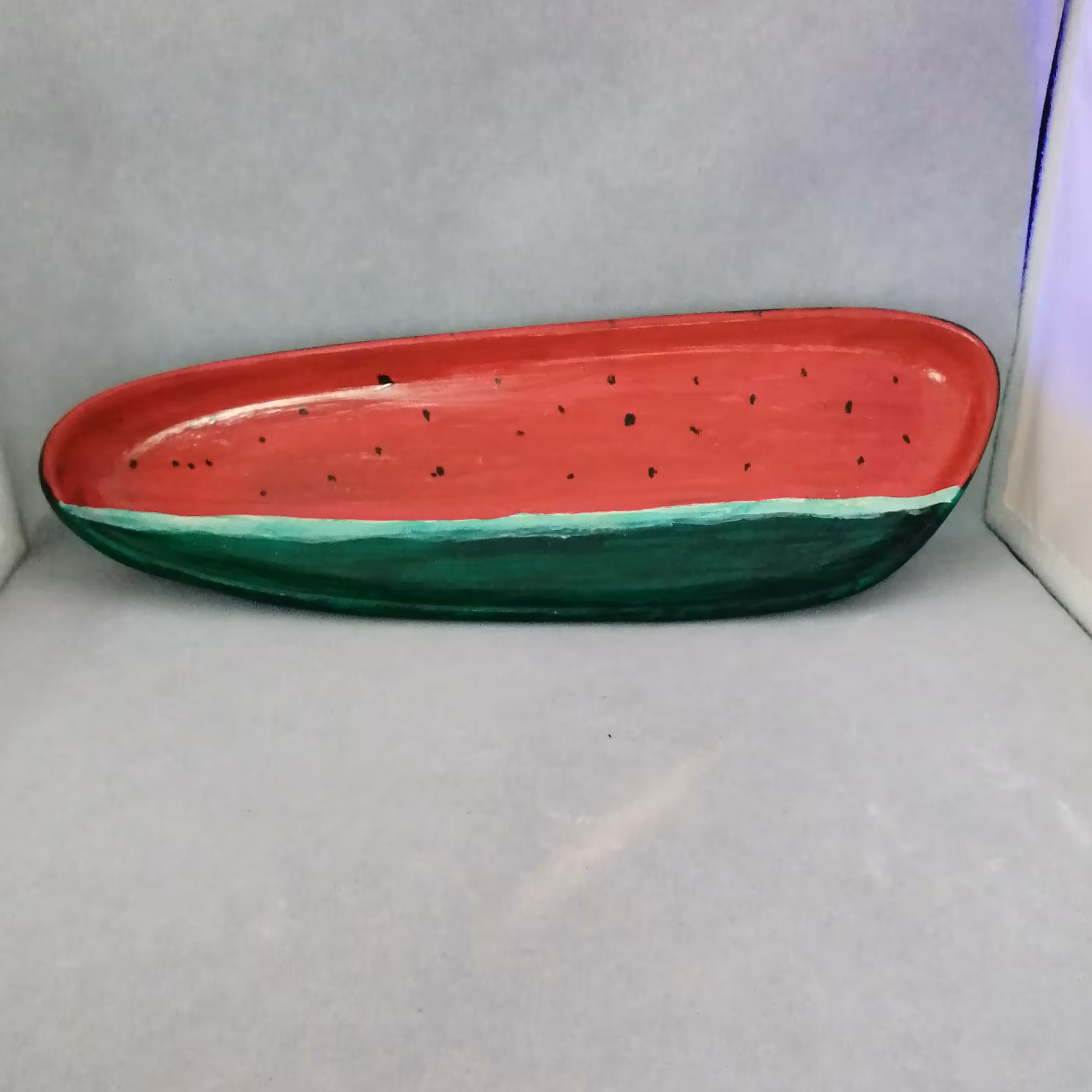 رولت خوری سرامیکی طرح هندوانه 34 سانتی