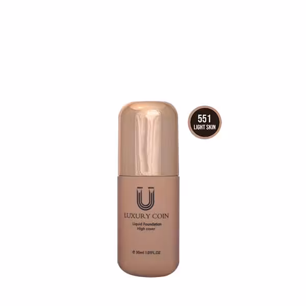 ست کرم پودر لاکچری کوین به همراه پد 551