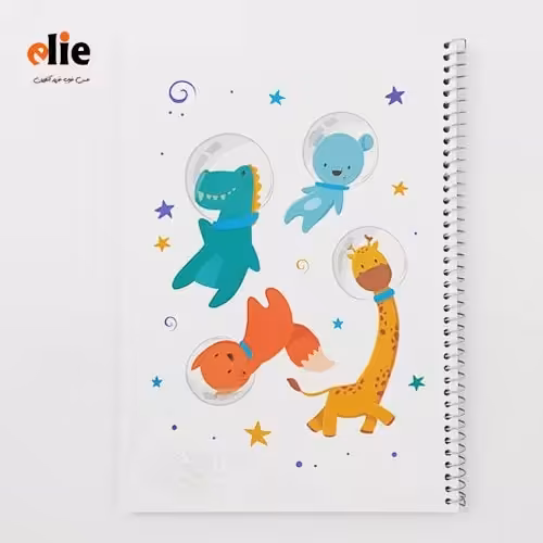 دفتر 100 برگ سیمی ایمان طرح 12