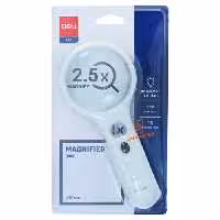 قیمت و خرید ذره بین 2.5X چراغ دار 9099 دلی DELI