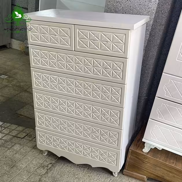 دراور 7 کشو درب وکیوم پایه دار (پرداخت کرایه پس از تحویل)