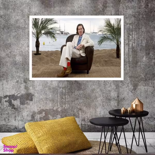 تابلو بکلیت طرح مشاهیر سینمای جهان وس آندرسن مدل قاب شاسی W-s8406