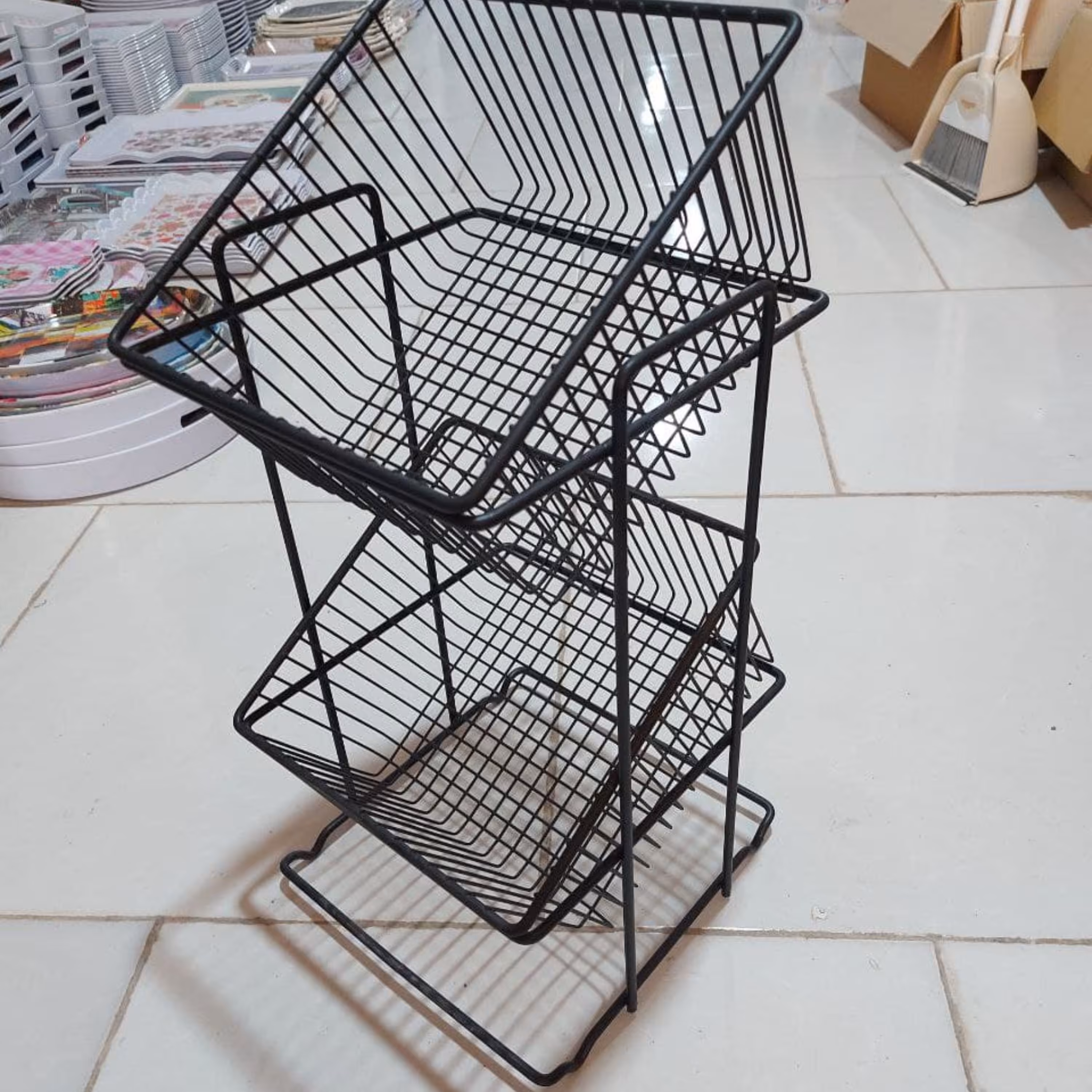 جاپیازی دوطبقه مربع مشکی نظم دهنده قابل تنظیم ب دوشکل 