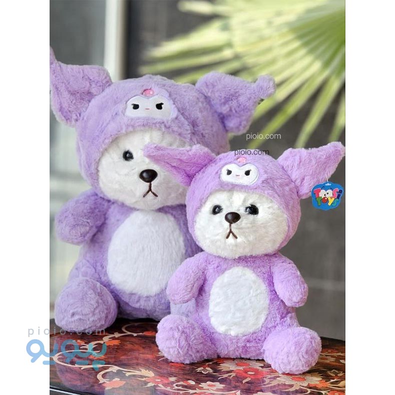 عروسک خرس لباس کرومی