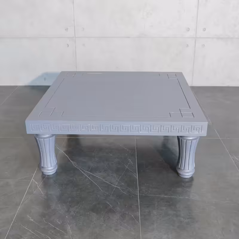 میز جلومبلی چوبی ورساچ (طوسی روشن)