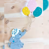 چراغ خواب طرح فیل و بادکنک