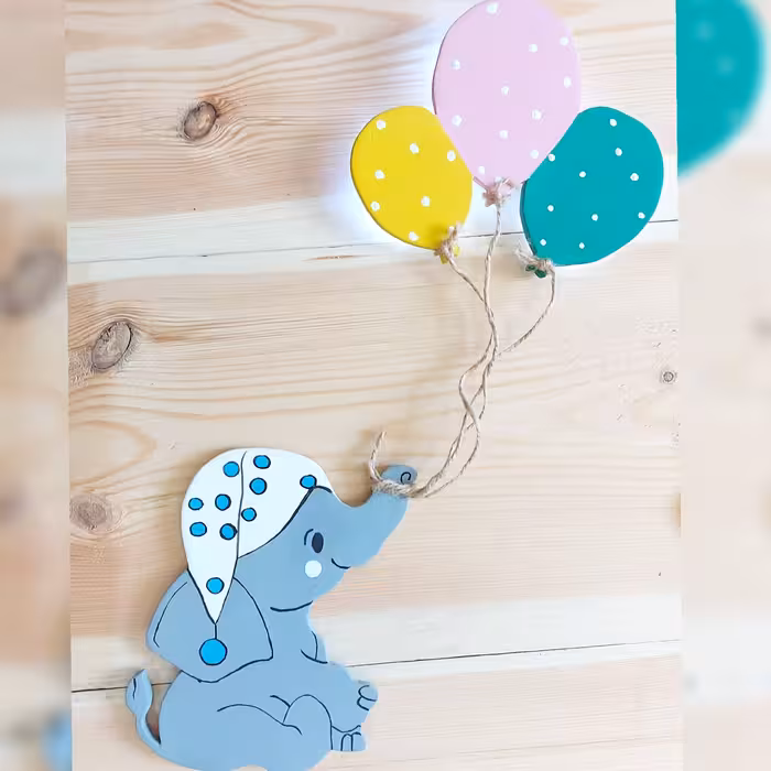 چراغ خواب طرح فیل و بادکنک