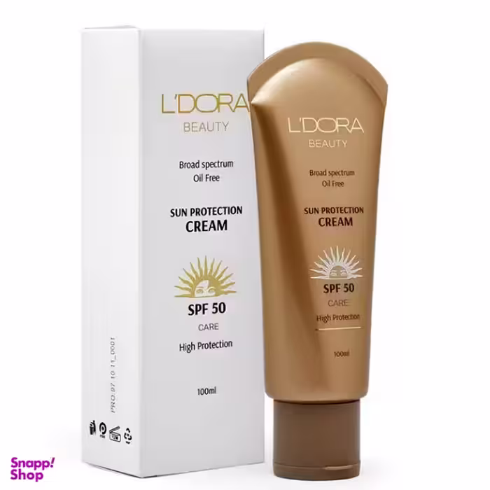 کرم ضد آفتاب لدورا مدل SPF50 حجم 100 میلی لیتر