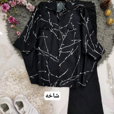 پانچو زنانه پوپلین نخ مدل shadi