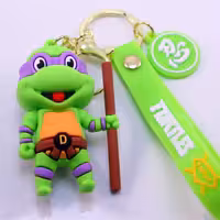 جاکلیدی سیلیکونی طرح لاکپشت نینجا مایکی