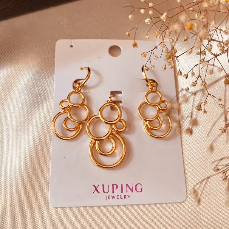 نیم ست مدل حباب ژوپینگ رنگ ثابت و ضد حساسیت 