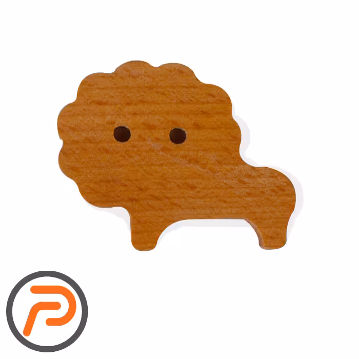 دستگیره چوب راش مدل شیر