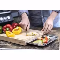 تخته برش زولینگ  سینی استیل باربیکیو 30*39 zwilling bamboo cutting board BBQ