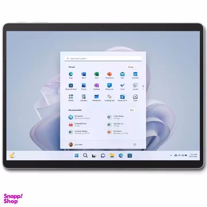 تبلت 13 اینچ مایکروسافت مدل Surface Pro 9-i7 1265U ظرفیت 256 گیگابایت رم 16 گیگابایت