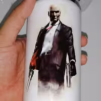قمقمه گیمینگ هیتمن hitman ( مامور 47 )