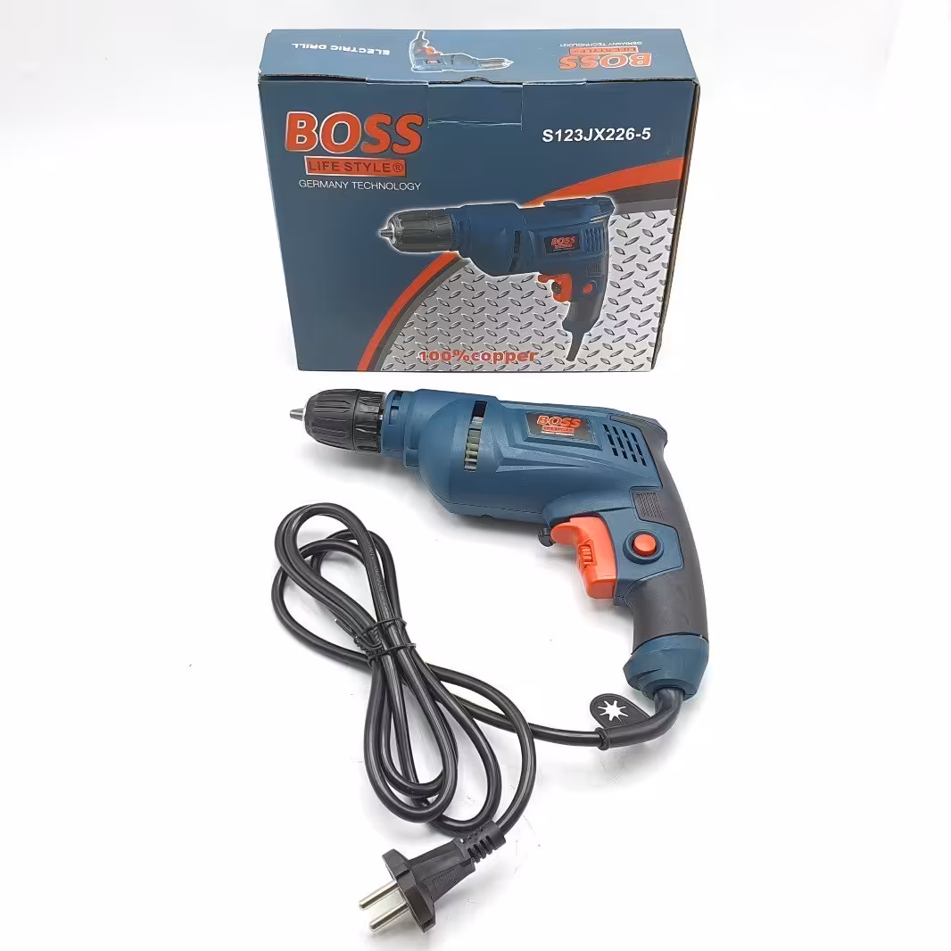 دریل پیچ گوشتی برقی 10 اتوماتیک آبی باس مدل S123JX226-5