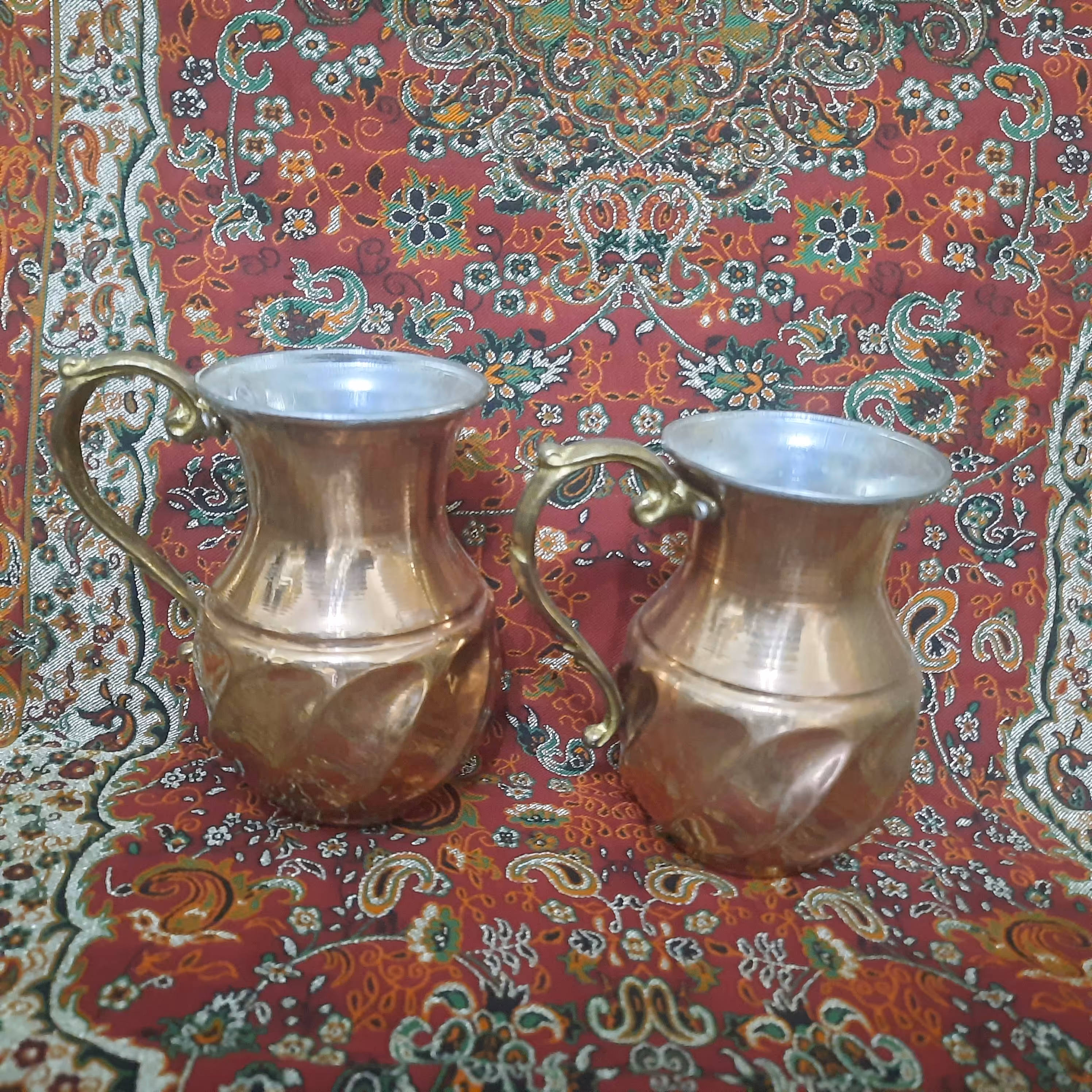 لیوان بزرگ  مسی مدل پارچی 