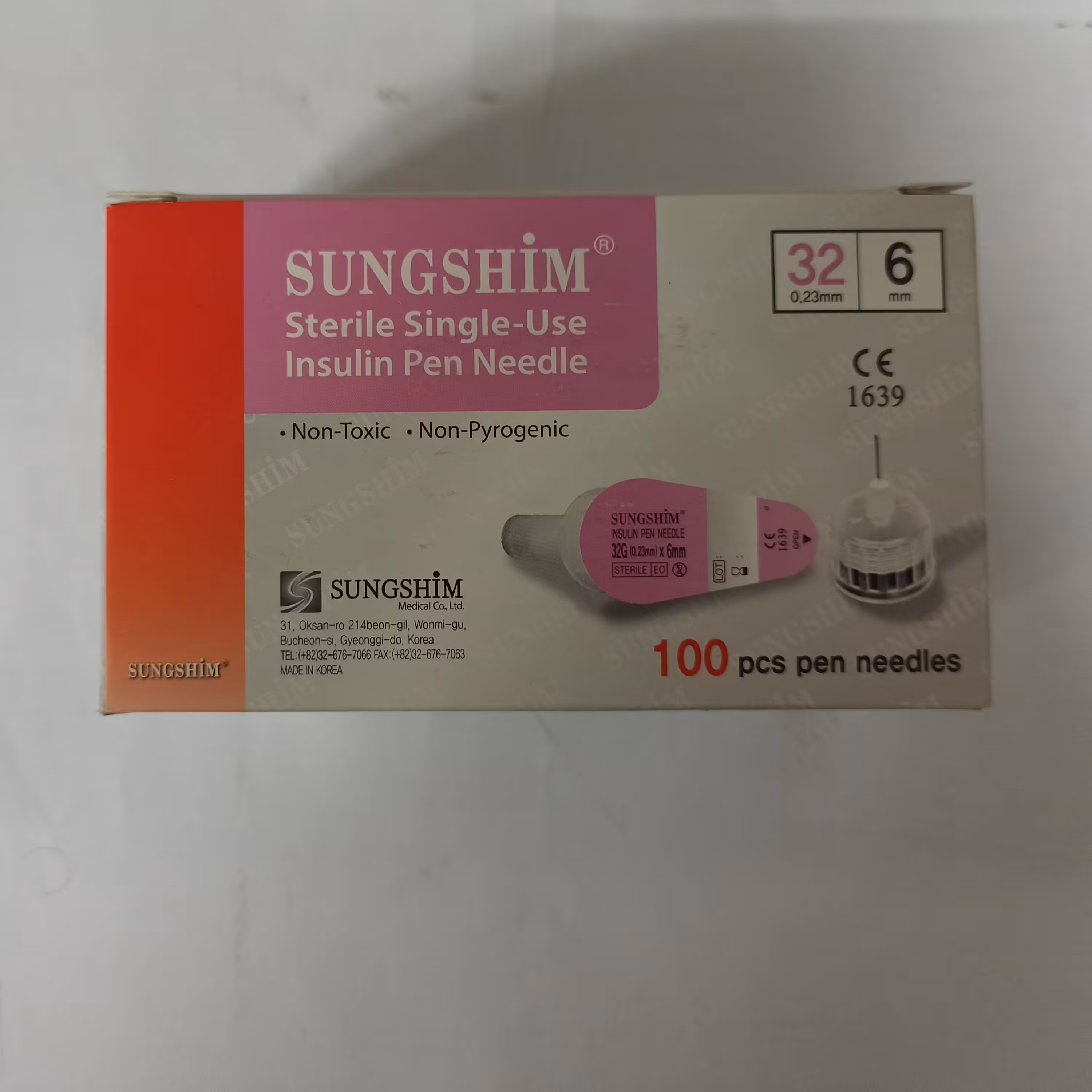 سرسوزن انسولین شماره 6 sungshim 