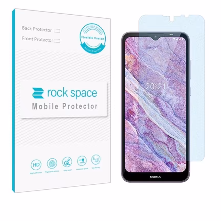  گلس نانو مات بلوکات (ضد اشعه آبی) و ضد ضربه گوشی نوکیا C10 برند راک اسپیس






