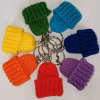 جاکلیدی فانتزی کلاه بافتنی 50 عدد 